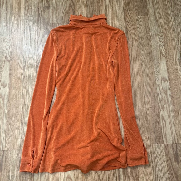 With Jean Andy Dress in Maple Orange Size XXS - Picture 7 of 10